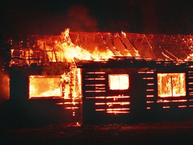 Barkway Ravaged by Fire