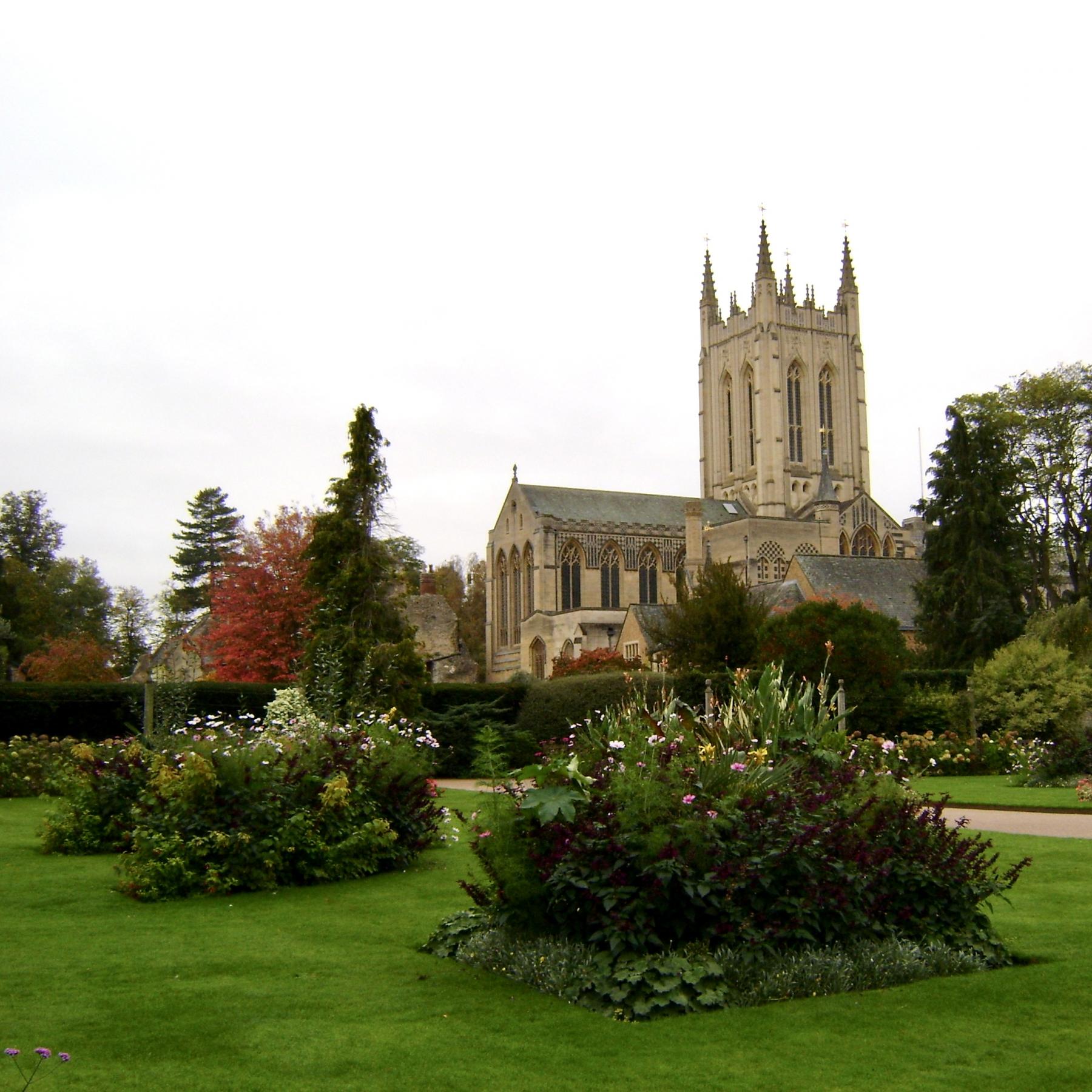 St Mary, Bury St Edmunds, wall of memorials in NW corner. 10:30AM Departure from The Angel Hotel, IP33 1LT